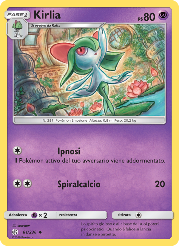Kirlia 081/271 — Eclissi Cosmica (Italian Pokémon TCG card)