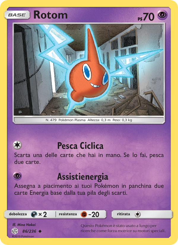 Rotom 086/271 — Eclissi Cosmica (Italian Pokémon TCG card)