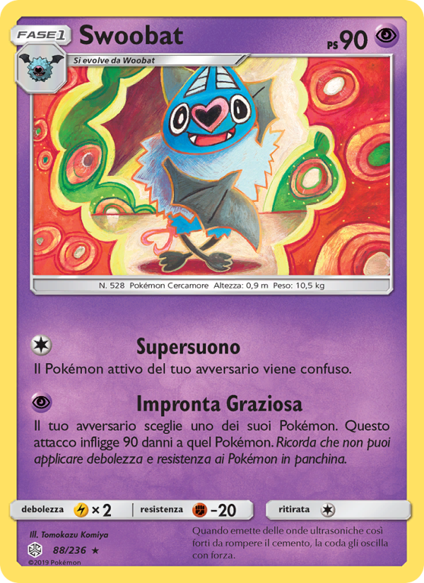 Swoobat 088/271 — Eclissi Cosmica (Italian Pokémon TCG card)