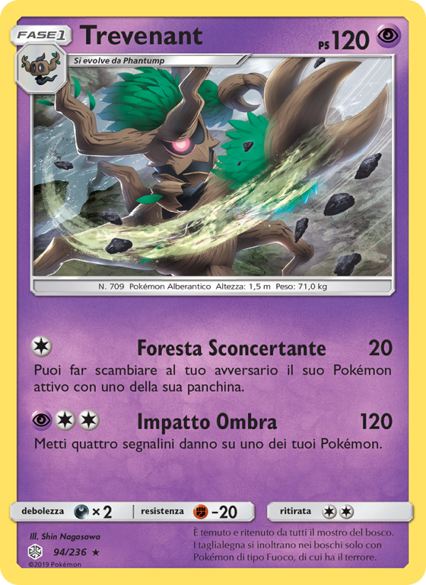 Trevenant 094/271 — Eclissi Cosmica (Italian Pokémon TCG card)