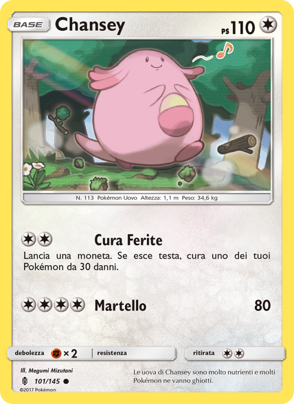 Chansey 101/169 — Guardiani Nascenti (Italian Pokémon TCG card)