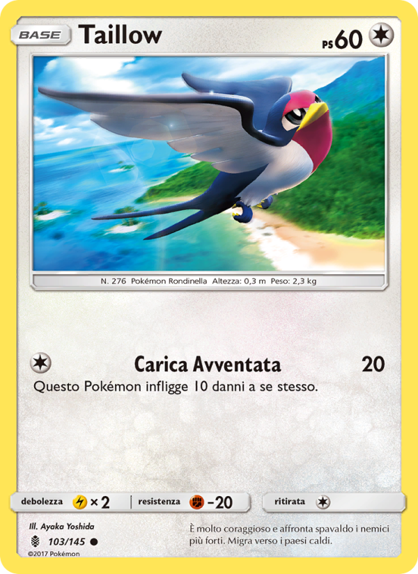 Taillow 103/169 — Guardiani Nascenti (Italian Pokémon TCG card)