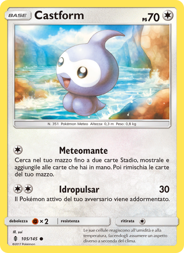 Castform 105/169 — Guardiani Nascenti (Italian Pokémon TCG card)