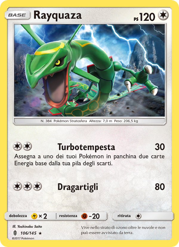 Rayquaza 106/169 — Guardiani Nascenti (Italian Pokémon TCG card)