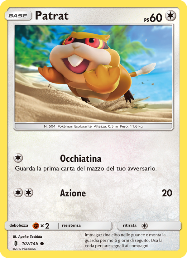 Patrat 107/169 — Guardiani Nascenti (Italian Pokémon TCG card)