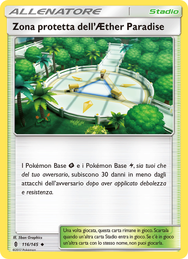 Zona protetta dell’Æther Paradise 116/169 — Guardiani Nascenti (Italian Pokémon TCG card)