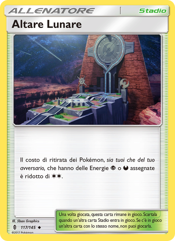 Altare Lunare 117/169 — Guardiani Nascenti (Italian Pokémon TCG card)