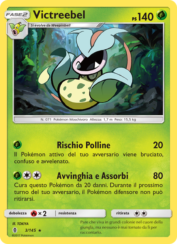 Victreebel 003/169 — Guardiani Nascenti (Italian Pokémon TCG card)
