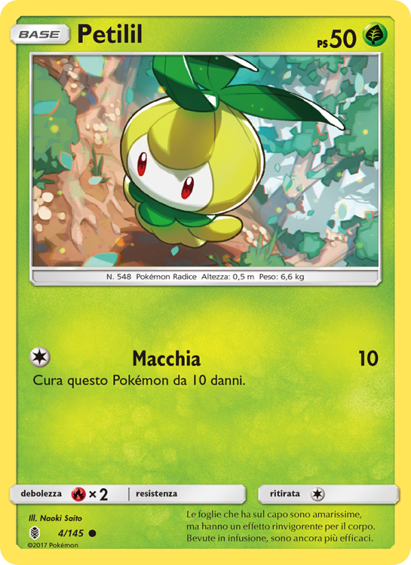 Petilil 004/169 — Guardiani Nascenti (Italian Pokémon TCG card)