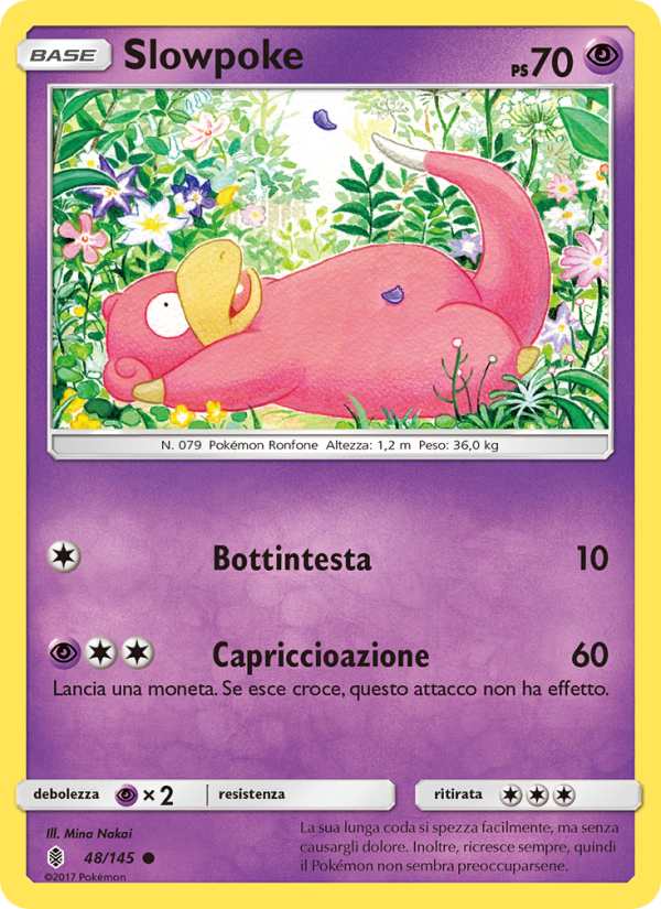 Slowpoke 048/169 — Guardiani Nascenti (Italian Pokémon TCG card)