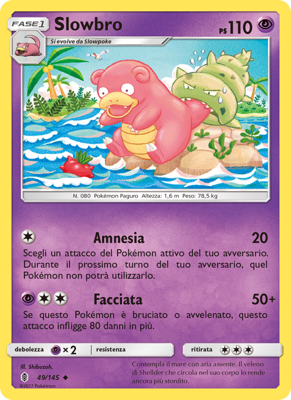 Slowbro 049/169 — Guardiani Nascenti (Italian Pokémon TCG card)