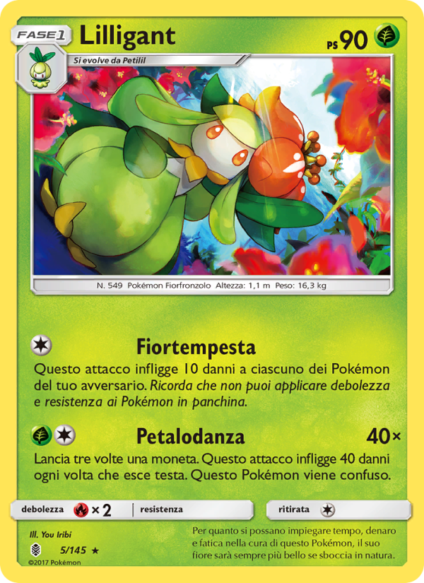 Lilligant 005/169 — Guardiani Nascenti (Italian Pokémon TCG card)