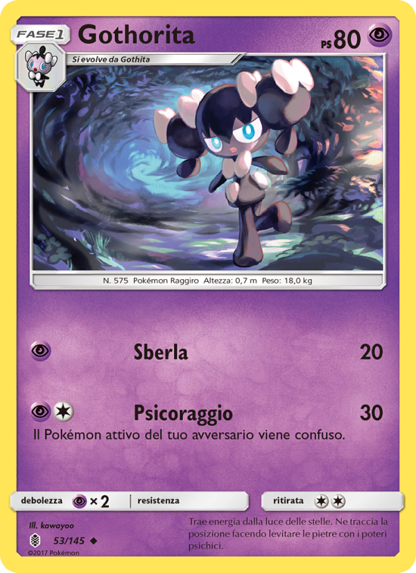 Gothorita 053/169 — Guardiani Nascenti (Italian Pokémon TCG card)