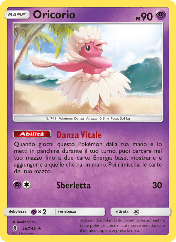 Oricorio 055/169 — Guardiani Nascenti (Italian Pokémon TCG card)