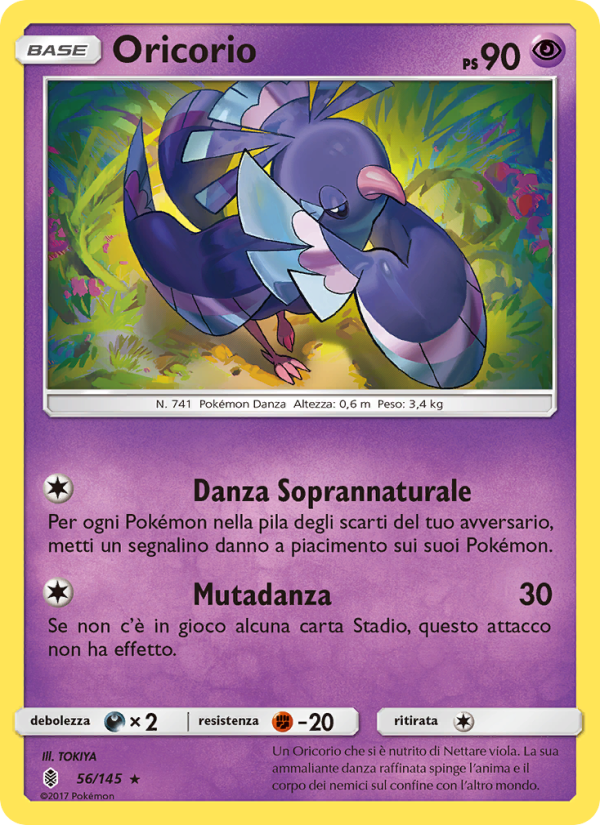 Oricorio 056/169 — Guardiani Nascenti (Italian Pokémon TCG card)
