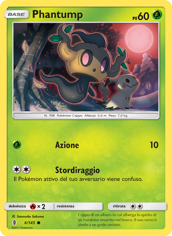 Phantump 006/169 — Guardiani Nascenti (Italian Pokémon TCG card)