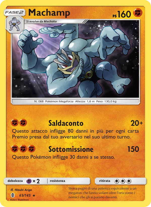 Machamp 065/169 — Guardiani Nascenti (Italian Pokémon TCG card)