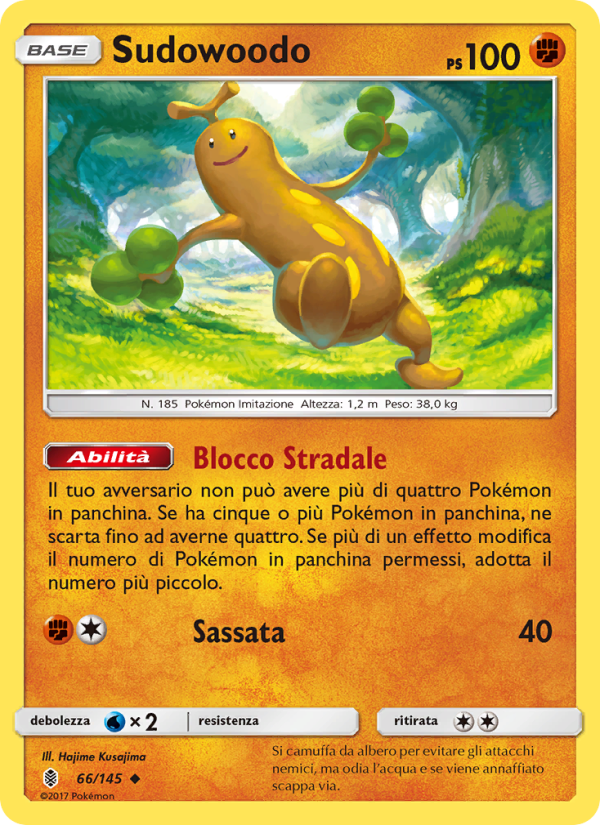 Sudowoodo 066/169 — Guardiani Nascenti (Italian Pokémon TCG card)