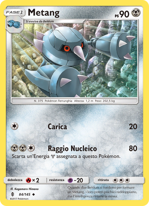 Metang 084/169 — Guardiani Nascenti (Italian Pokémon TCG card)