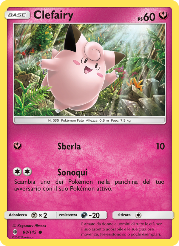 Clefairy 088/169 — Guardiani Nascenti (Italian Pokémon TCG card)