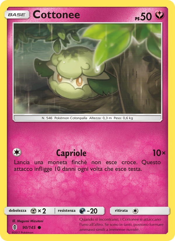 Cottonee 090/169 — Guardiani Nascenti (Italian Pokémon TCG card)