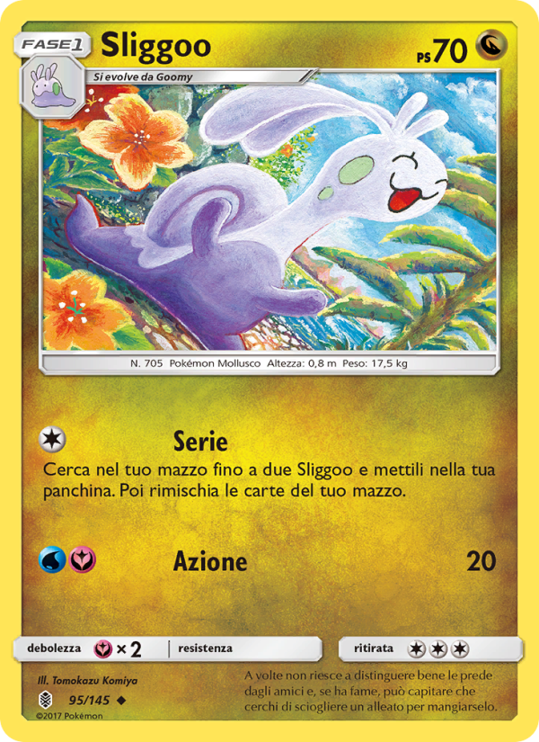 Sliggoo 095/169 — Guardiani Nascenti (Italian Pokémon TCG card)