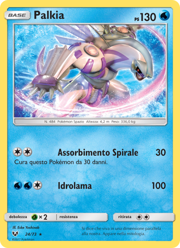 Palkia 024/78 — Leggende Iridescenti (Italian Pokémon TCG card)