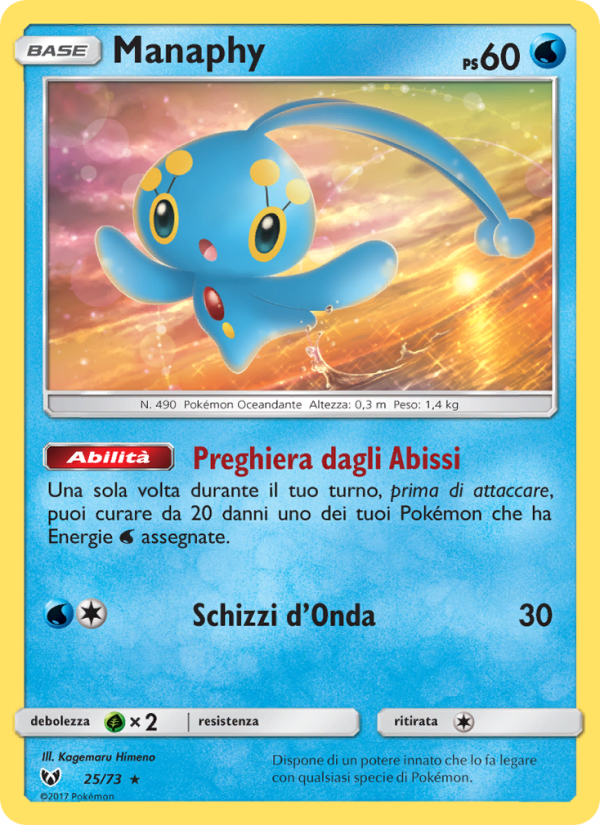 Manaphy 025/78 — Leggende Iridescenti (Italian Pokémon TCG card)