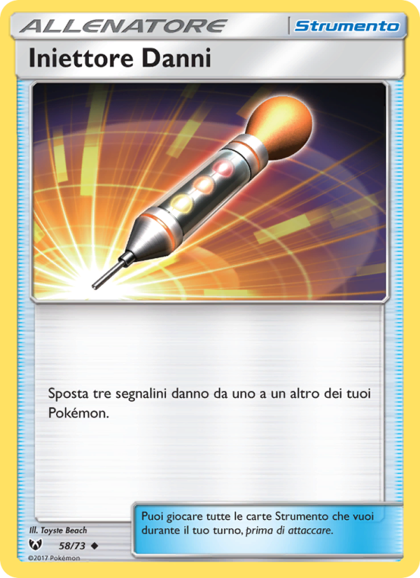 Iniettore Danni 058/78 — Leggende Iridescenti (Italian Pokémon TCG card)
