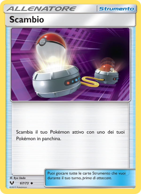 Scambio 067/78 — Shining Legends (Italian Pokémon TCG card)