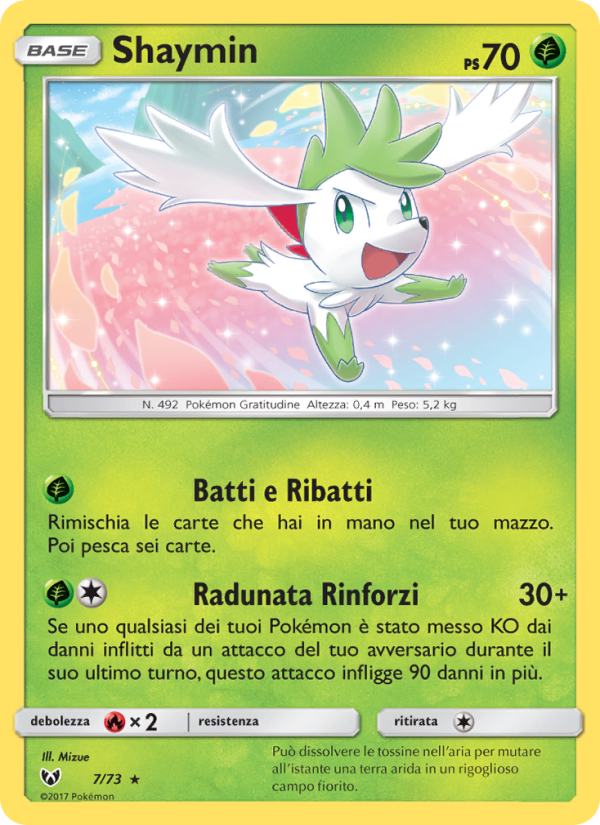 Shaymin 007/78 — Leggende Iridescenti (Italian Pokémon TCG card)