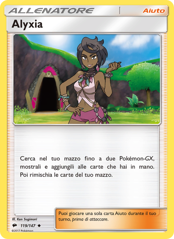 Alyxia 119/169 — Burning Shadows (Italian Pokémon TCG card)