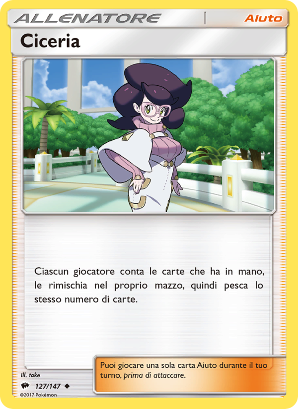 Ciceria 127/169 — Ombre Infuocate (Italian Pokémon TCG card)