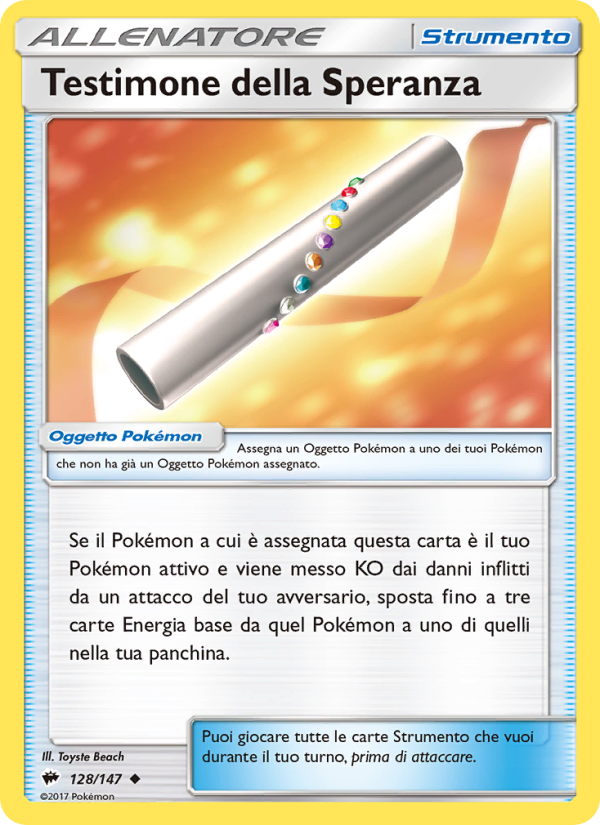 Testimone della Speranza 128/169 — Ombre Infuocate (Italian Pokémon TCG card)