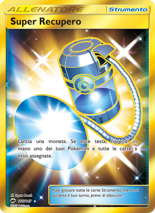 Super Recupero 166/169 — Ombre Infuocate (Italian Pokémon TCG card)