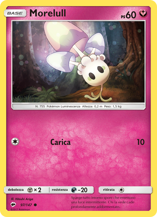 Morelull 097/169 — Ombre Infuocate (Italian Pokémon TCG card)