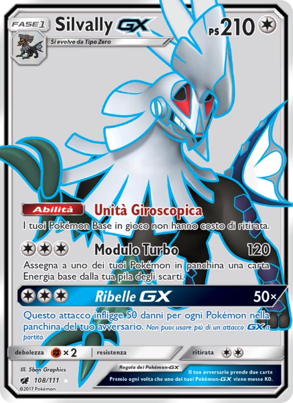 Silvally GX 108/124 — Invasione Scarlatta (Italian Pokémon TCG card)