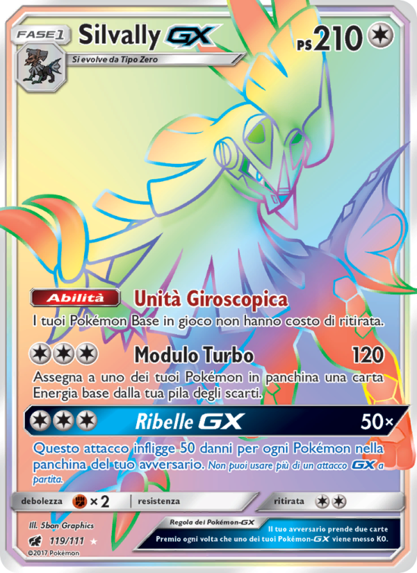 Silvally GX 119/124 — Invasione Scarlatta (Italian Pokémon TCG card)
