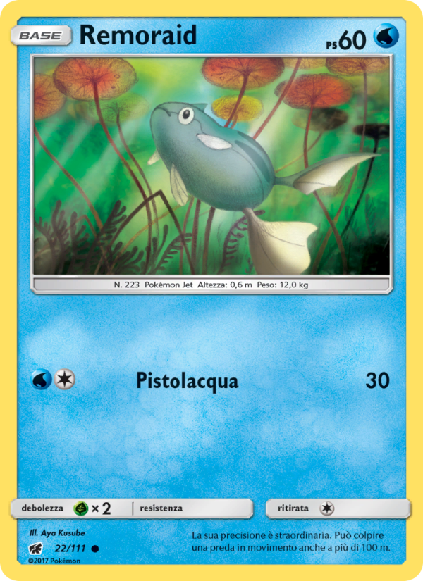 Remoraid 022/124 — Invasione Scarlatta (Italian Pokémon TCG card)