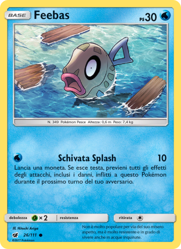 Feebas 026/124 — Invasione Scarlatta (Italian Pokémon TCG card)