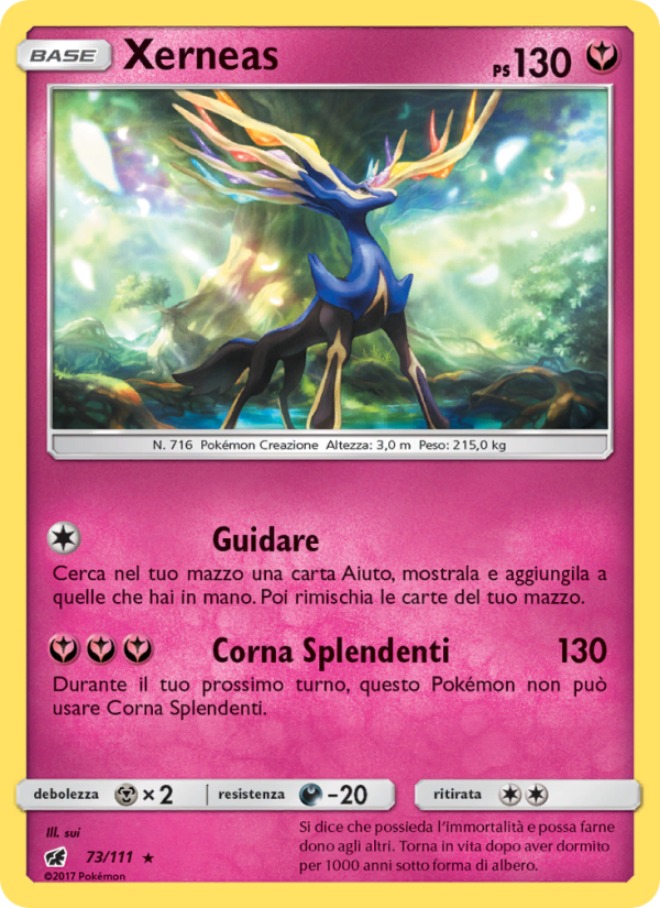 Xerneas 073/124 — Invasione Scarlatta (Italian Pokémon TCG card)