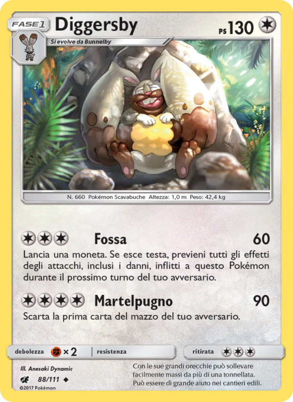 Diggersby 088/124 — Invasione Scarlatta (Italian Pokémon TCG card)