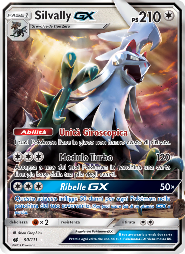 Silvally GX 090/124 — Invasione Scarlatta (Italian Pokémon TCG card)
