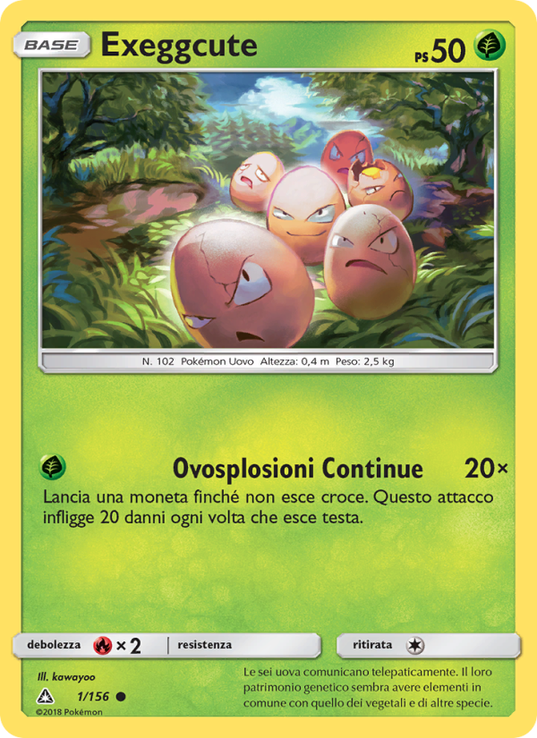 Exeggcute 001/173 — Ultraprisma (Italian Pokémon TCG card)