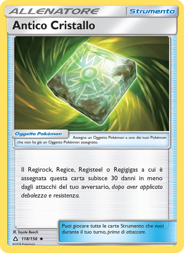 Antico Cristallo 118/173 — Ultraprisma (Italian Pokémon TCG card)