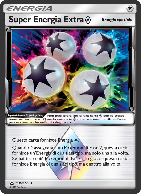 Super Energia Extra ◇ 136/173 — Ultraprisma (Italian Pokémon TCG card)
