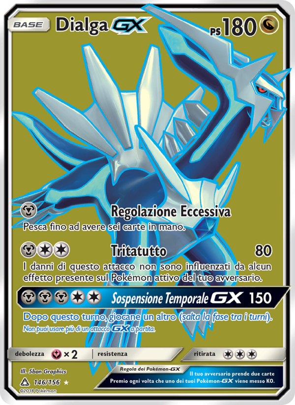 Dialga GX 146/173 — Ultraprisma (Italian Pokémon TCG card)