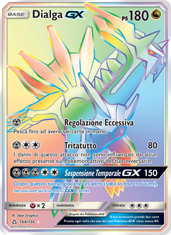 Dialga GX 164/173 — Ultraprisma (Italian Pokémon TCG card)