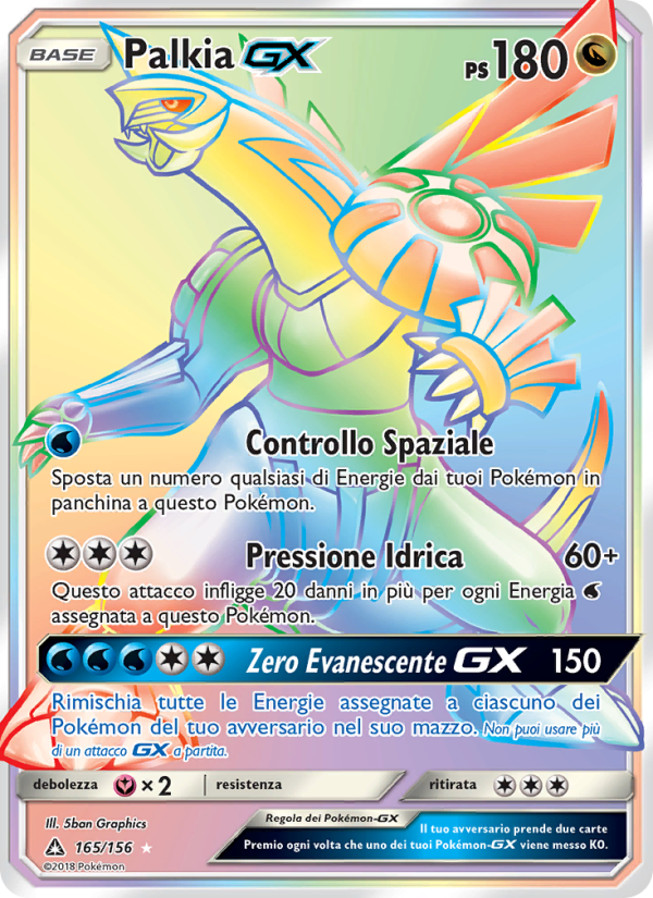 Palkia GX 165/173 — Ultraprisma (Italian Pokémon TCG card)