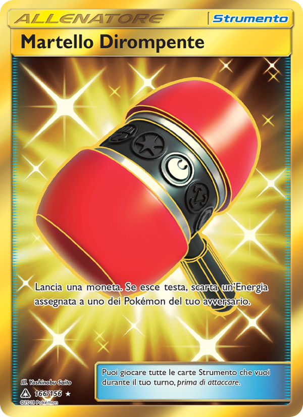 Martello Dirompente 166/173 — Ultra Prism (Italian Pokémon TCG card)